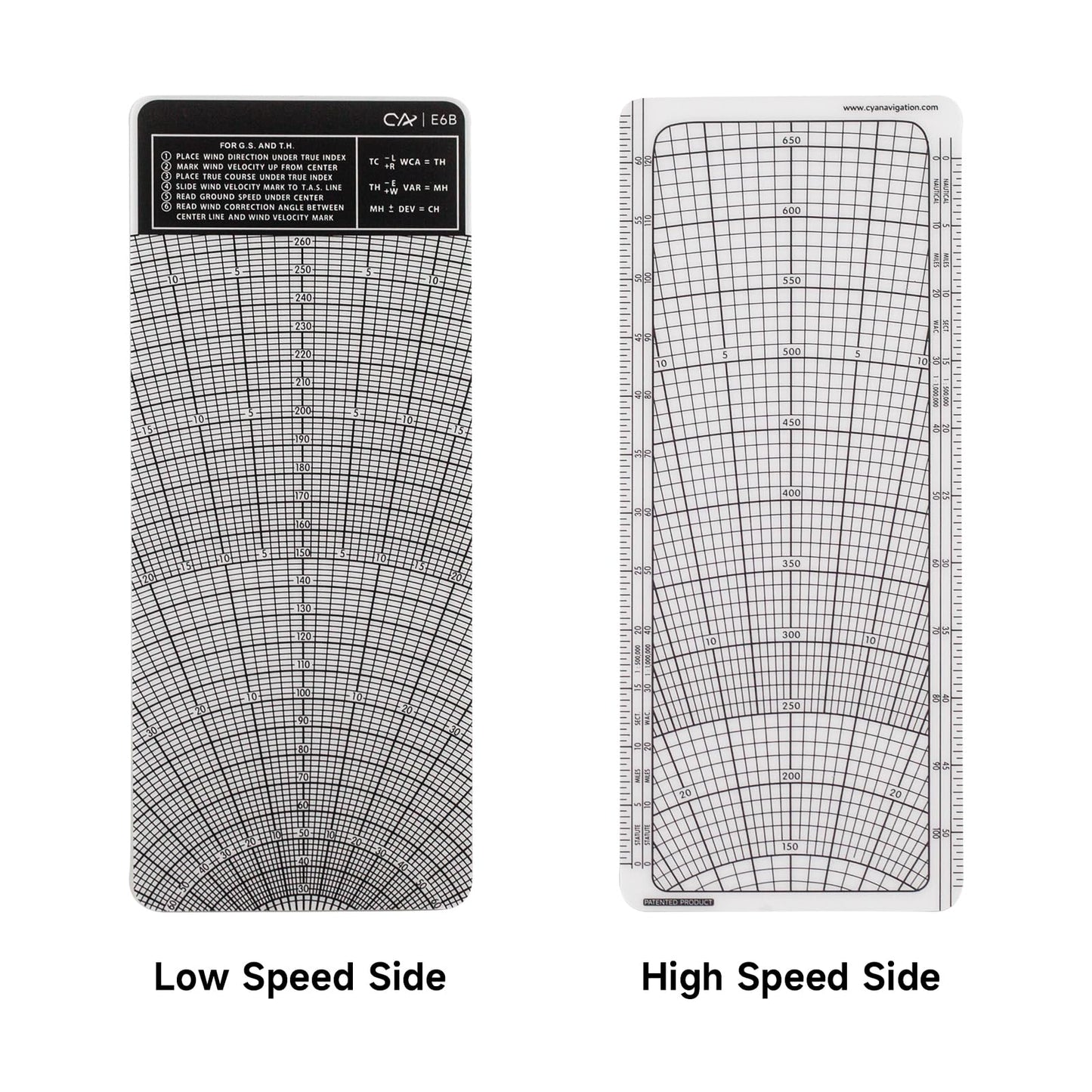CYA E6B Plastic Flight Computer, Upgrade Aviation Pilot Flight Computer Calculator Standard Flying Training Student Use with IFR VFR Sectional Charts