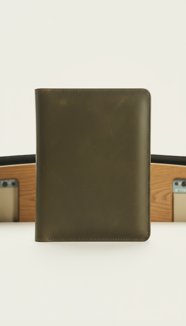 Leather Flight Logbook Cover