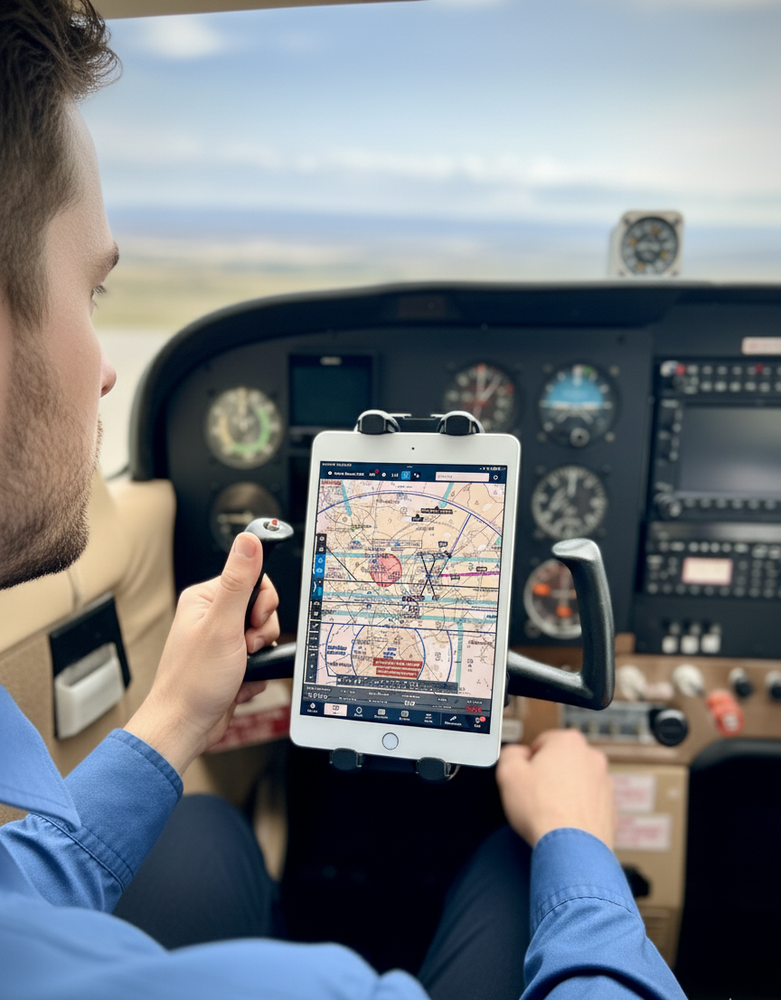 FlightPro Aviator+ Yoke Mount for Phone, iPad, iPad Mini & 11” Pro