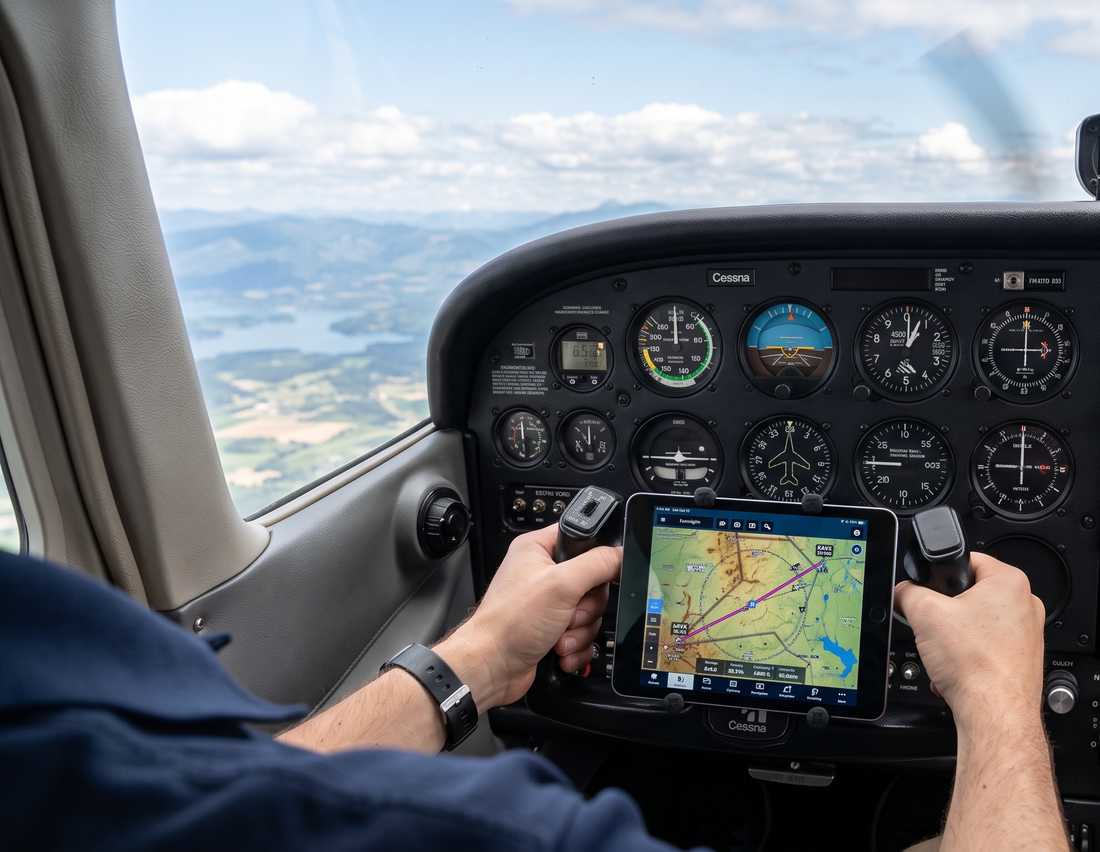 How to Mount an iPad in a Cessna 172 (Without Blocking Your Instruments)