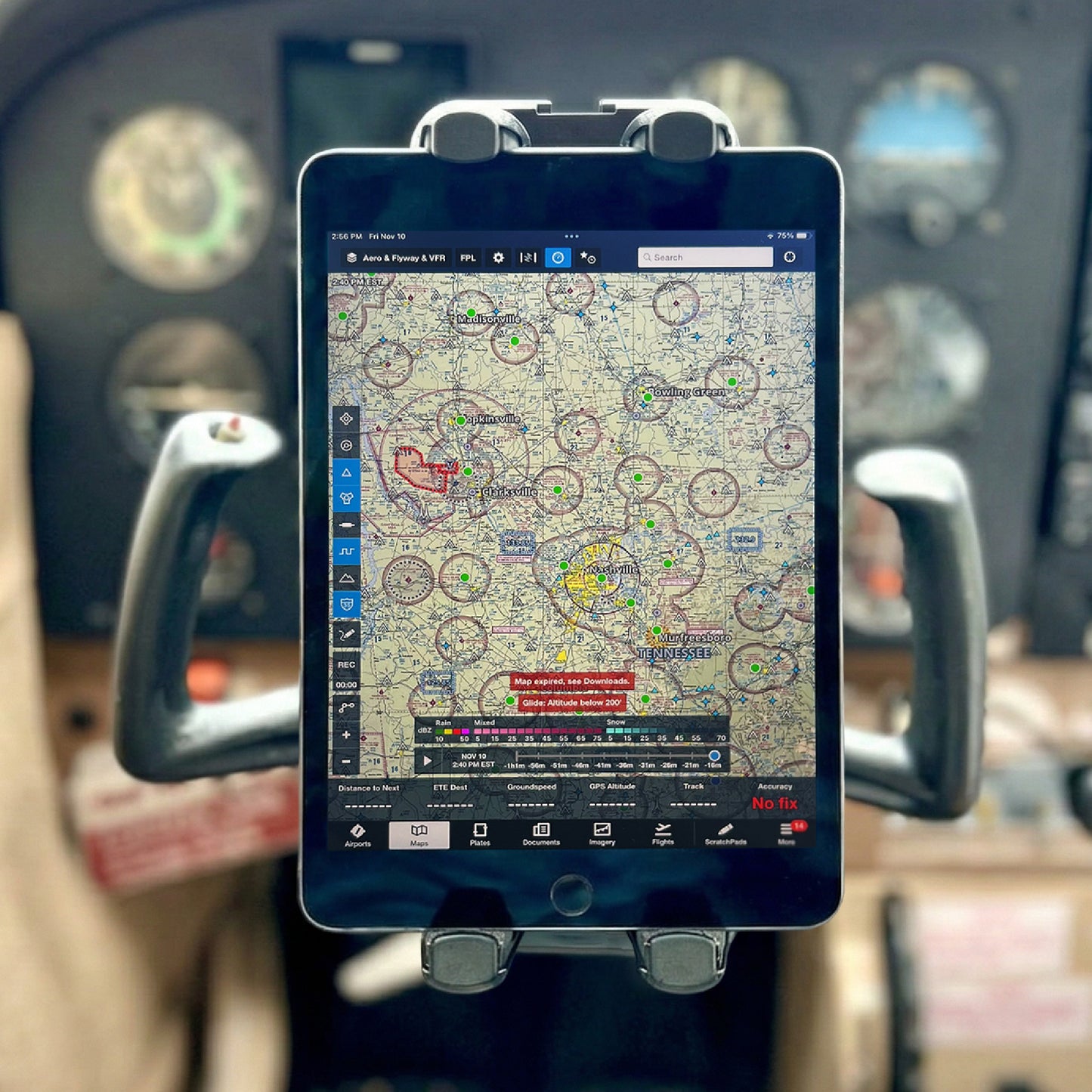 FlightPro ProAviator Yoke Mount for iPad Pro 12.9", iPad Mini & Phones