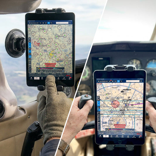 ProAviator Cockpit Yoke Mount and Suction Cup Set | Multi-Device Tablet & Phone Holder