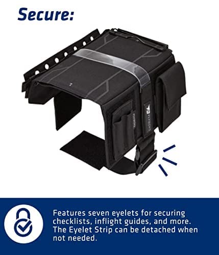 FlyBoys Reversible Kneeboard - Clipboard & Pen Holder - Reconfigurable Design - for Professional Pilots, General Aviation