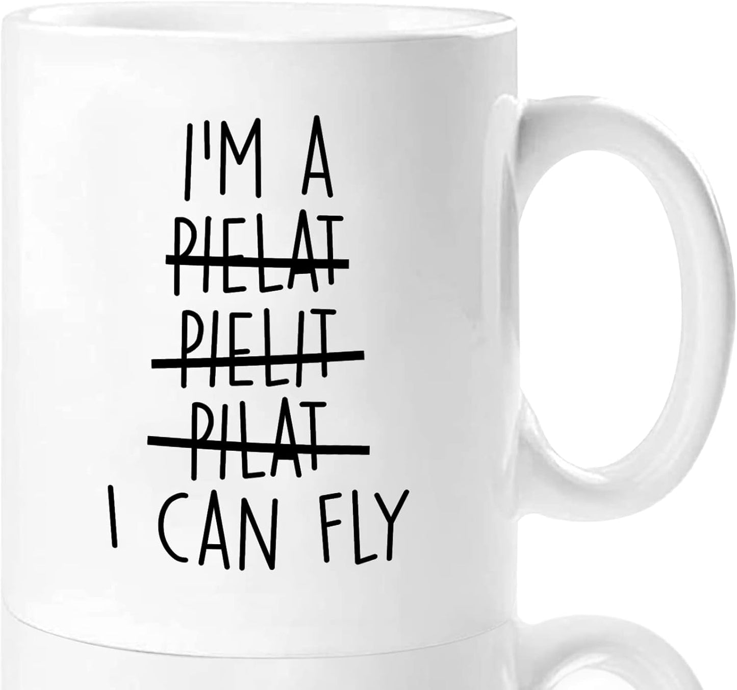 "I Can Fly" Funny Pilot Mug (11oz) – Ceramic Aviation Coffee Cup – Novelty Gift for Pilots, Student Pilots
