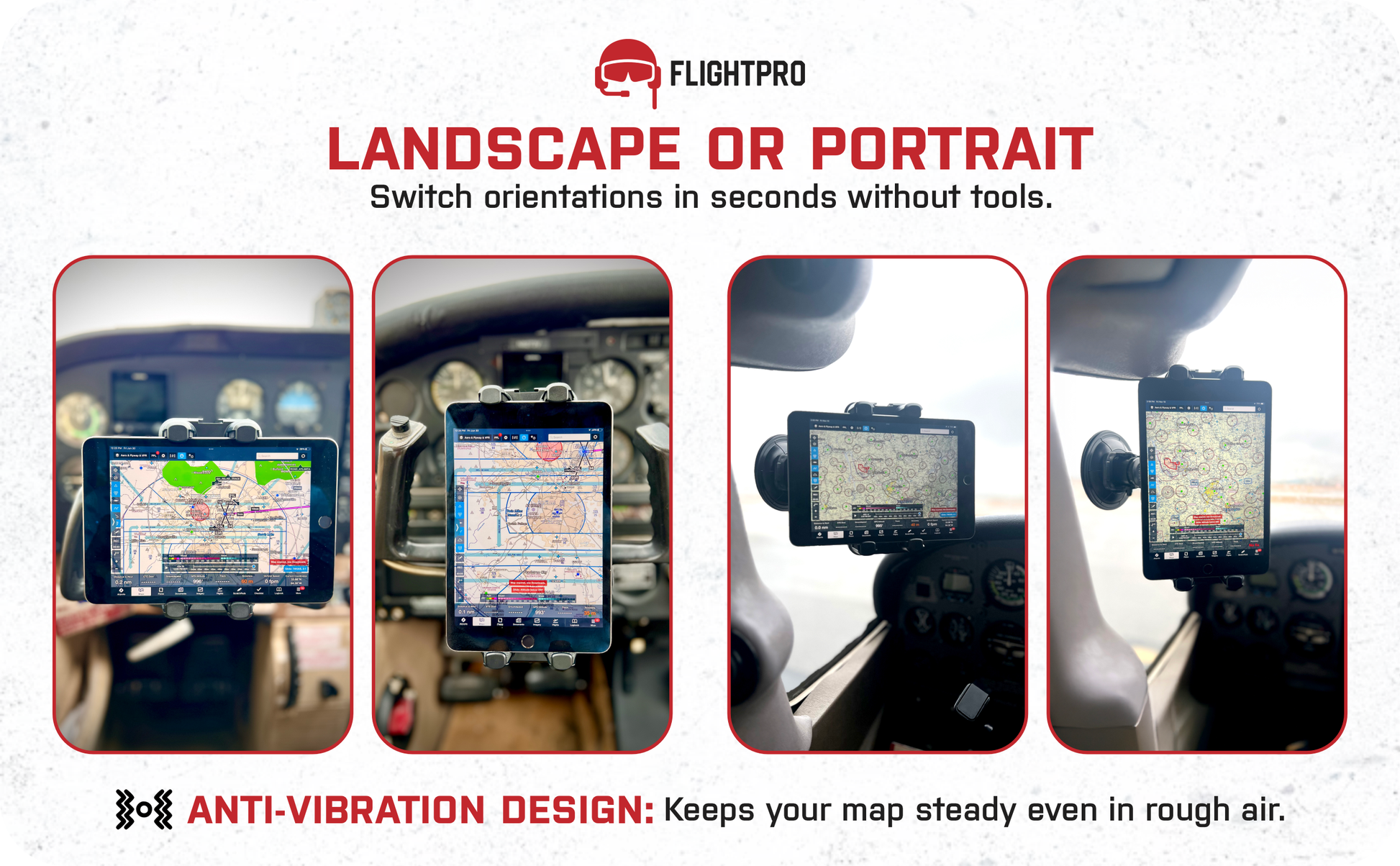 FlightPro ProAviator Cockpit Yoke Mount and Suction Cup Set for iPads, General Aviation Avionics and Tablet Mounting FlightPro ProAviator Cockpit Yoke Mount and Suction Cup Set for iPads, General Aviation Avionics and Tablet Mounting