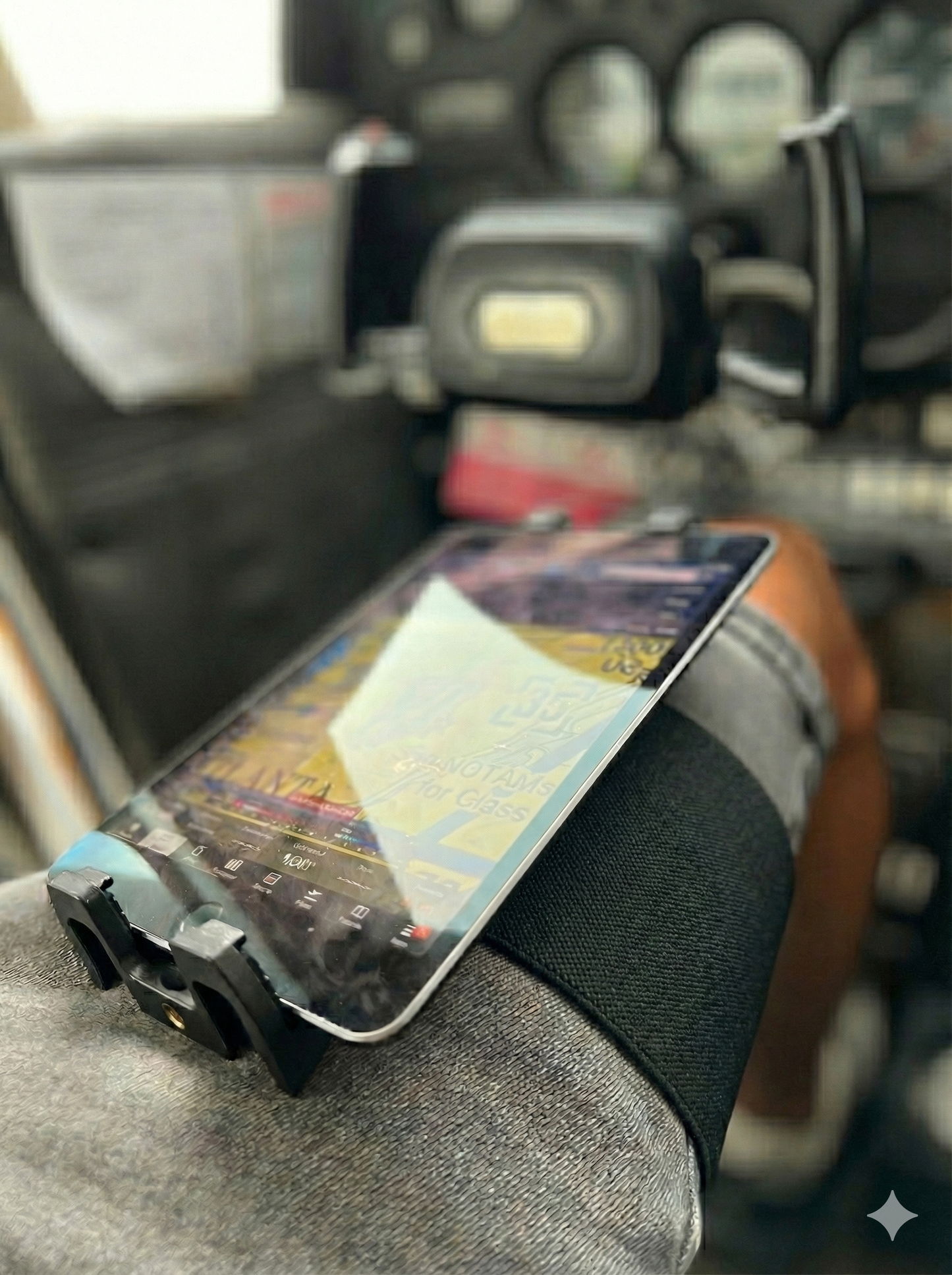 ProAviator Pilot Kneeboard for iPad & Phone (5-13"), 360° Rotating Aviation Mount with Adjustable Tilt, Fits iPad Pro, Air, Mini & Galaxy Tab