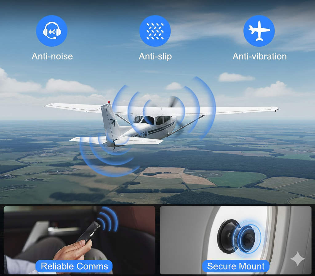 Starlink Mini Secure Suction Cup Mount and 10FT USB-C to DC Cable – Turbulence-Stable Starlink Antenna Kit