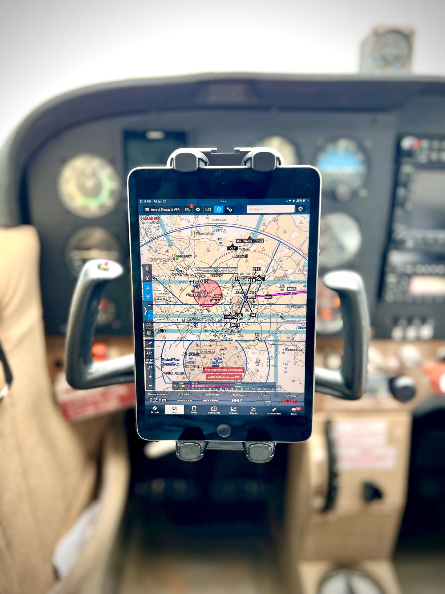 ProAviator Cockpit Yoke Mount and Suction Cup Set for iPads, General Aviation Avionics and Tablet Mounting