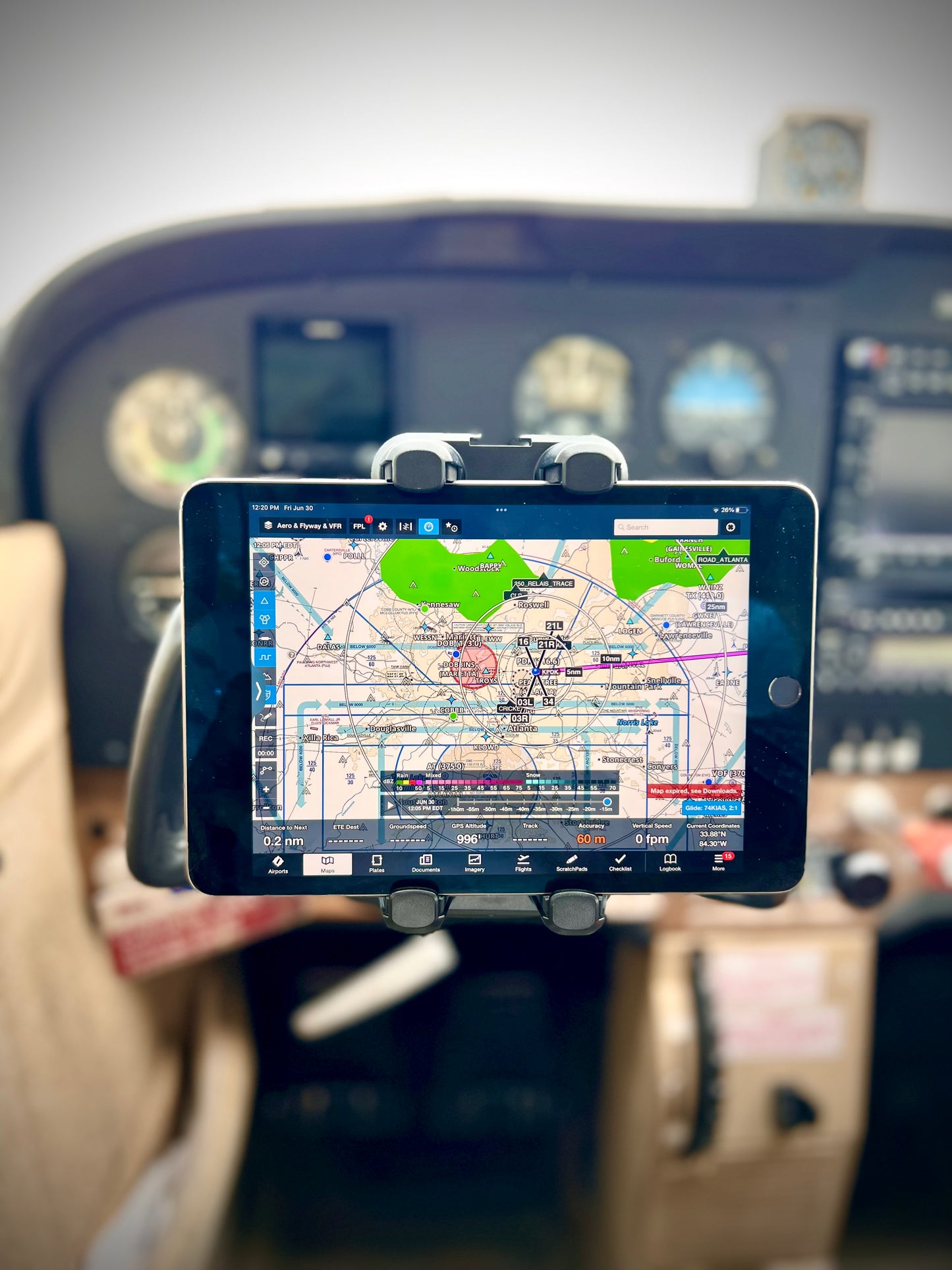 FlightPro ProAviator Yoke Mount for iPad Pro 12.9", iPad Mini & Phones