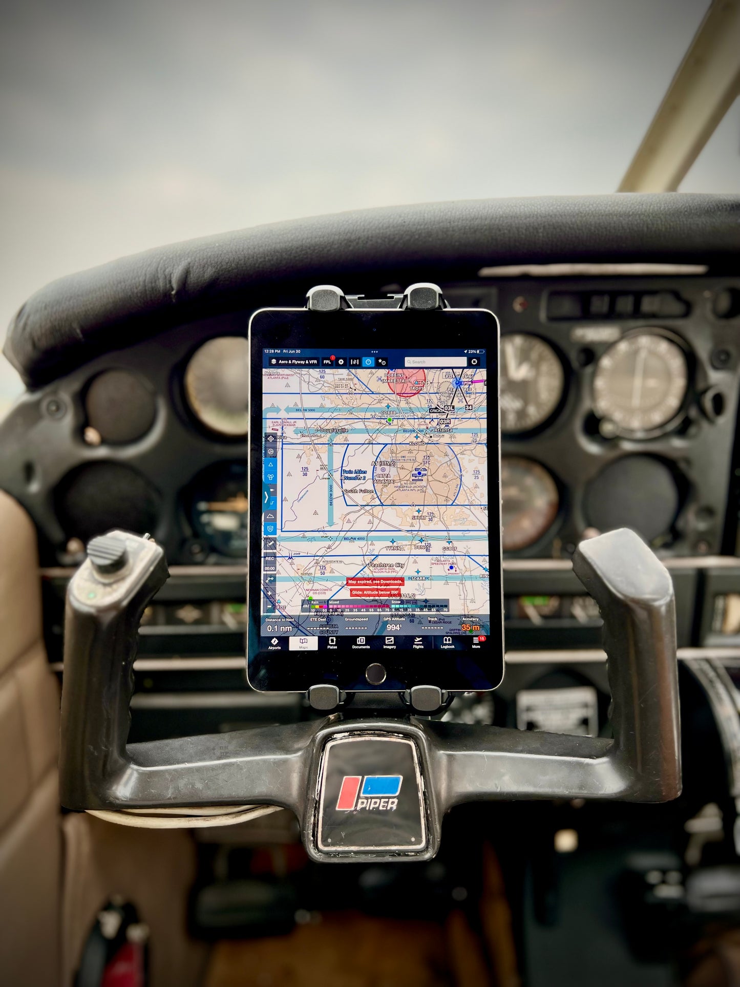 FlightPro ProAviator Yoke Mount for iPad Pro 12.9", iPad Mini & Phones