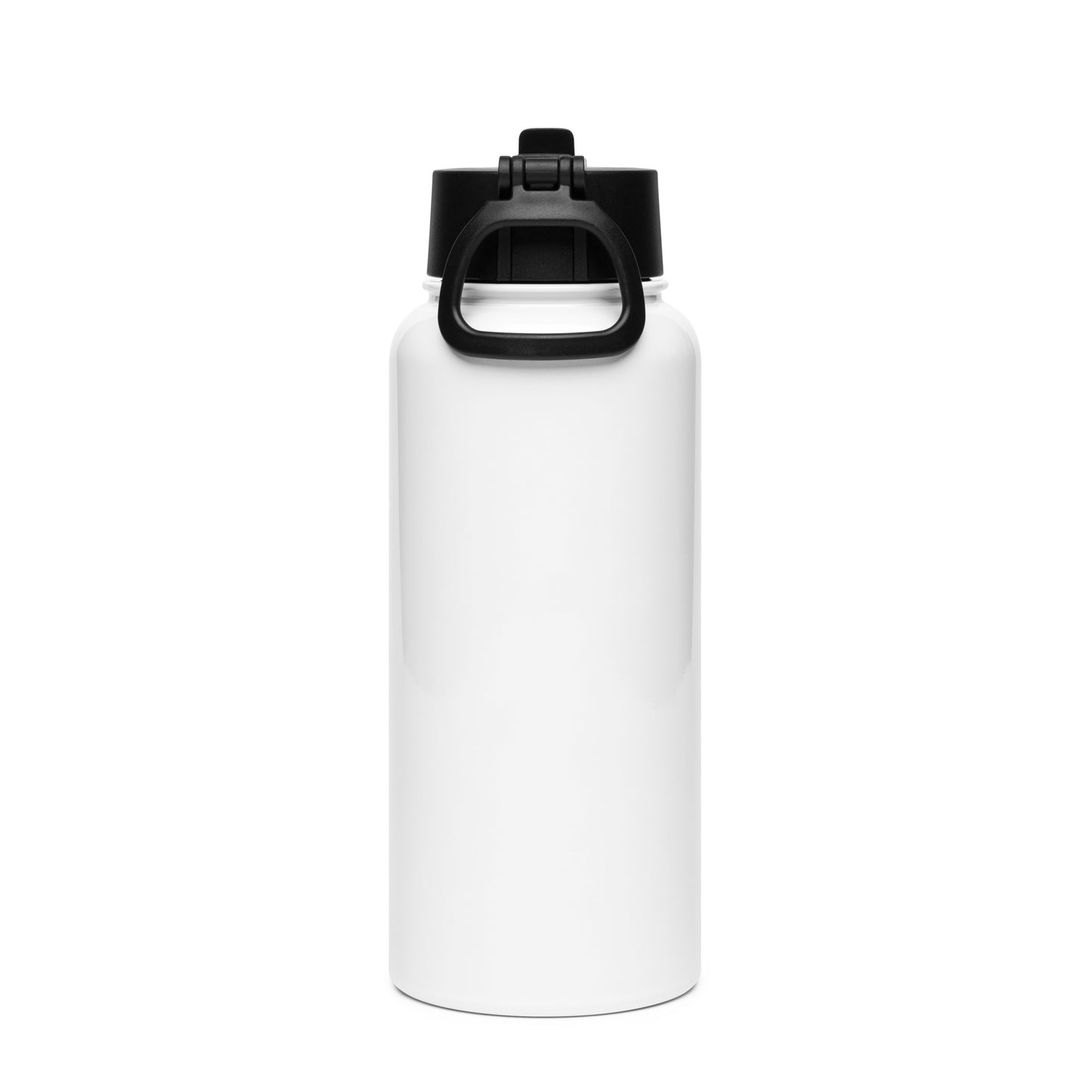 100LL Stainless steel water bottle with a straw lid