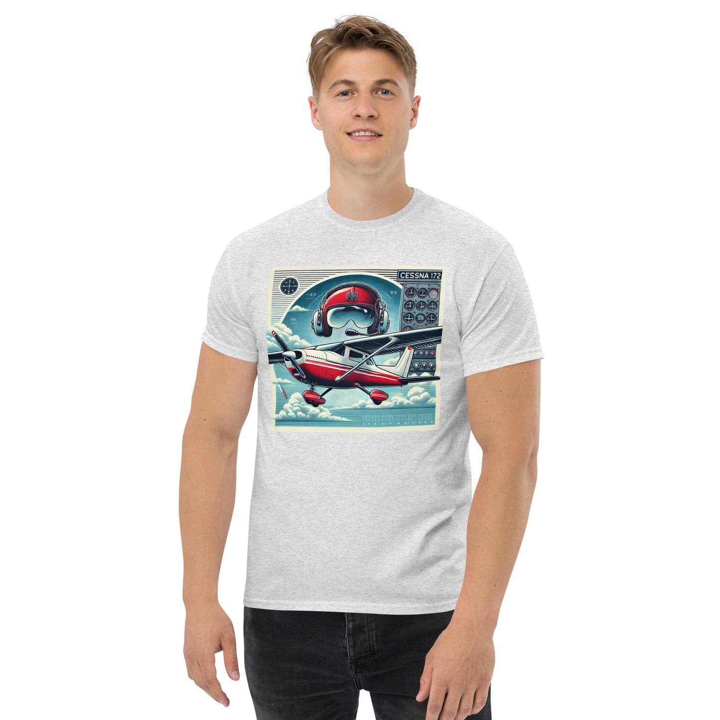 Unisex Premium Tee - Model FlightPro Cessna172