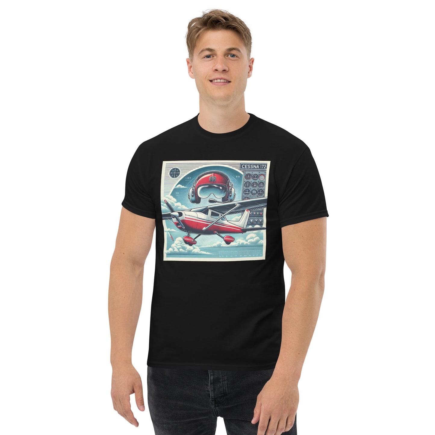 Unisex Premium Tee - Model FlightPro Cessna172