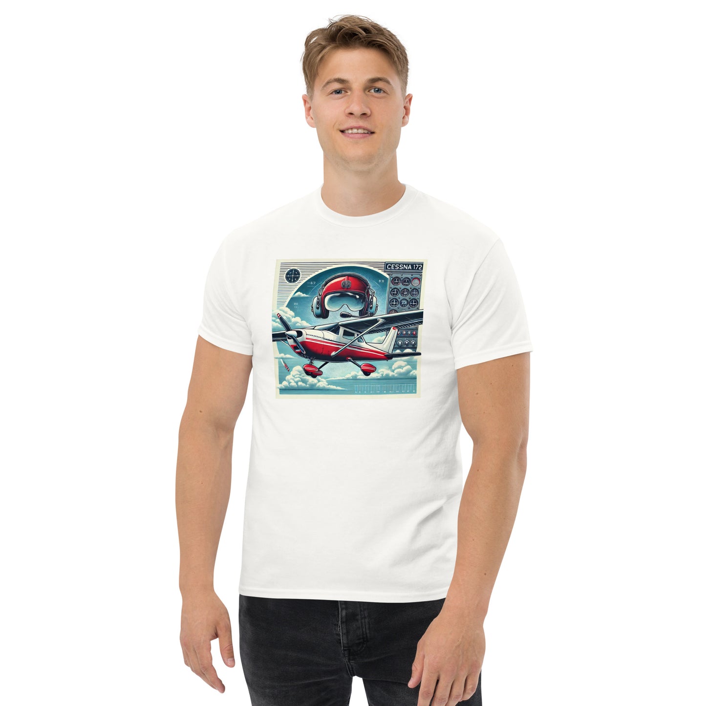 Unisex Premium Tee - Model FlightPro Cessna172