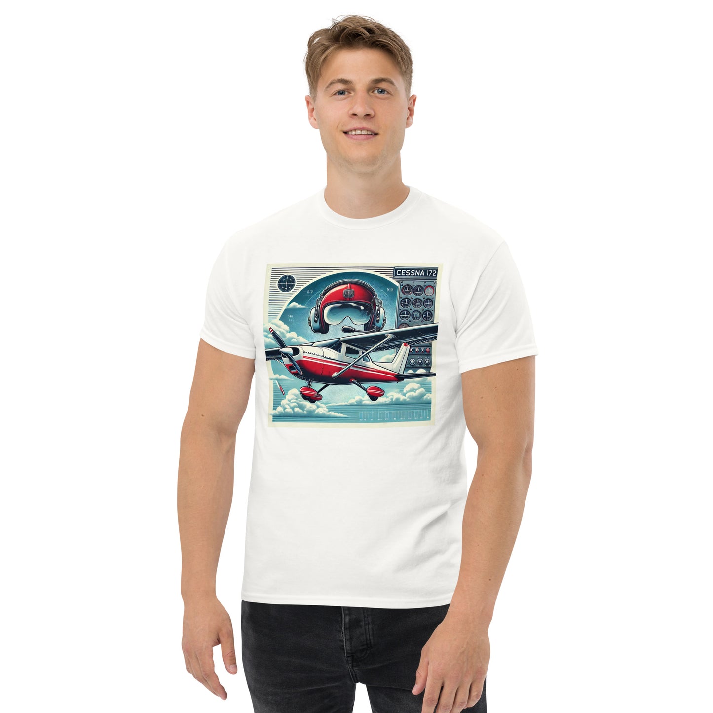 Unisex Premium Tee - Model FlightPro Cessna172