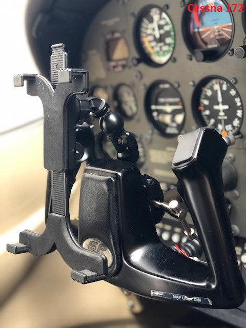 FlightPro Aviator+ Yoke Mount For IPad, IPad Mini, 11" Pro & IPhone – Black